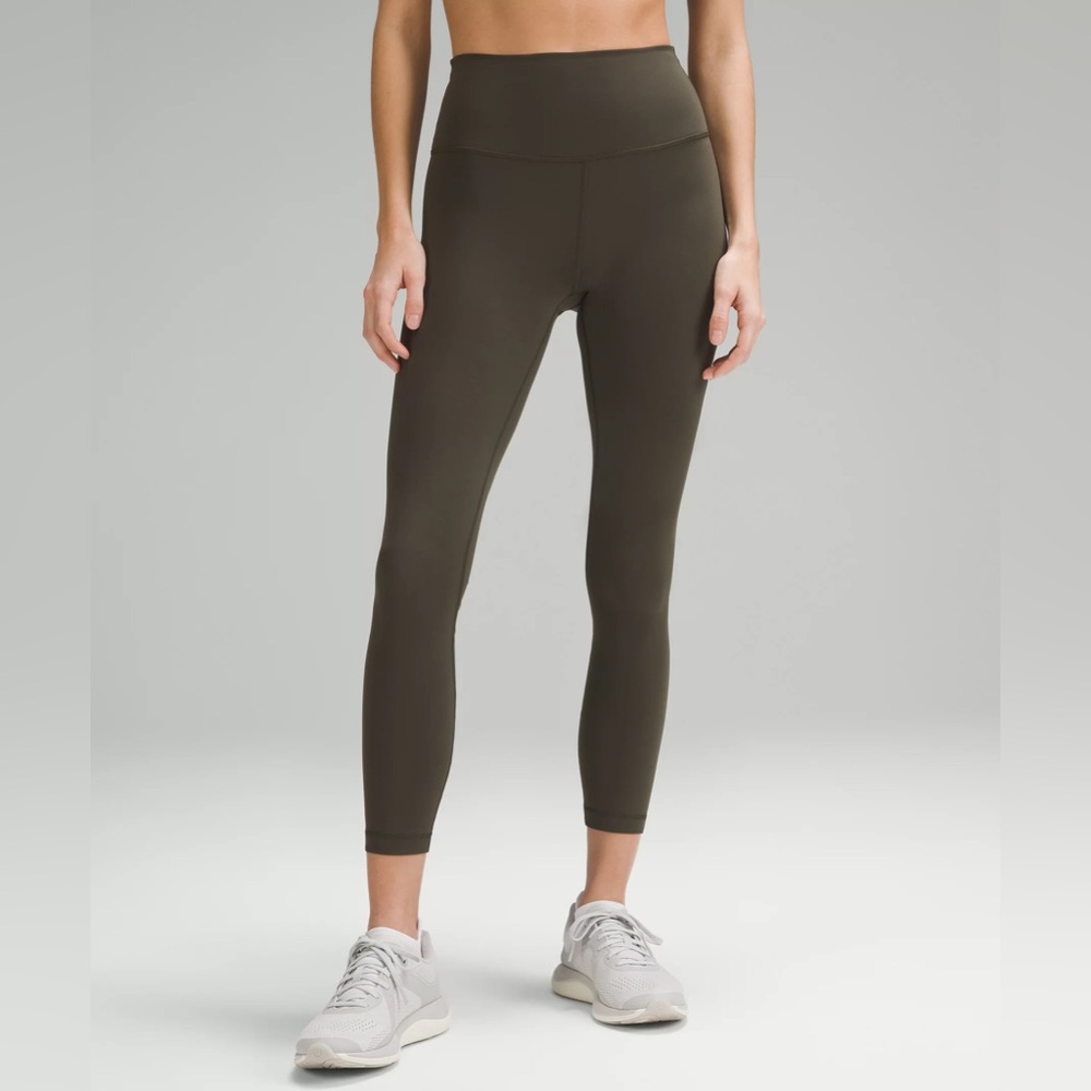 Lululemon Athletica Olive Green Wunder Train Leggings 25”